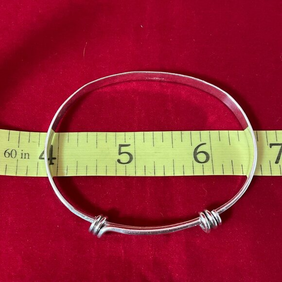 Ed Levin Sterling Silver Signature Slide Bracelet 21/2" - Picture 7 of 8